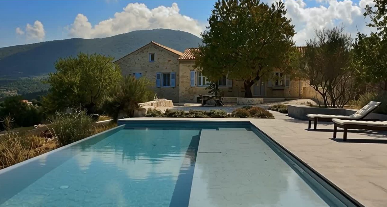 The dream home, a renovated villa with pool